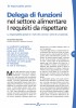 Delega di funzioni nel settore alimentare. I requisiti da rispettare