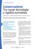 Conservazione - Tra nuove tecnologie e rigidit normative