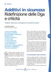 Additivi in sicurezza - Ridefinizione delle Dga e criticit