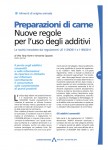 Preparazioni di carne - Nuove regole per l'uso degli additivi