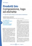 Prodotti bio - Composizione, logo ed etichette