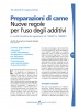 Preparazioni di carne - Nuove regole per l'uso degli additivi