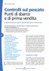 Controlli sul pescato - Punti di sbarco e di prima vendita