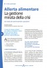 Allerta alimentare. La gestione mirata della crisi