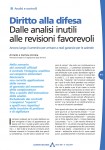 Diritto alla difesa - Dalle analisi inutili alle revisioni favorevoli