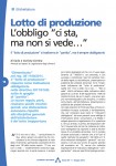 Lotto di produzione - L'obbligo 