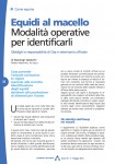 Equidi al macello - Modalit� operative per identificarli