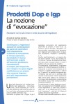 Prodotti Dop e Igp - La nozione di evocazione