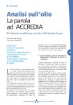 Analisi sull'olio. La parola ad ACCREDIA