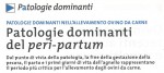 Patologie dominanti del peri-partum